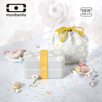 Monbentomzy19011 法国monbento双层饭盒分隔型日式便当盒可微波炉加热餐盒学生上班族餐盒 可爱饭盒套装小雏菊1l 便当包 行情报价价格评测 京东
