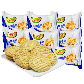 茗仟达能优冠牛奶香脆酥性饼干散装纯正牛奶味礼盒装中秋送礼休闲零食