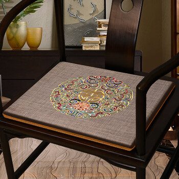 中式椅垫红木沙发坐垫椅子垫屁垫办公室座垫餐椅茶椅凳子垫子夏季福运