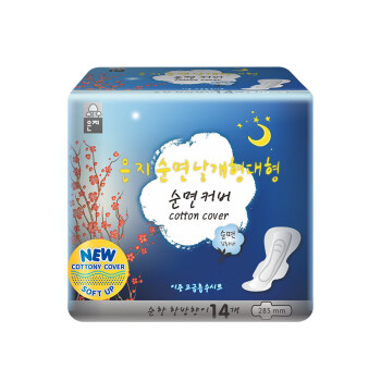 【韩国进口】恩芝(Eun jee)卫生巾夜用 285mm14片