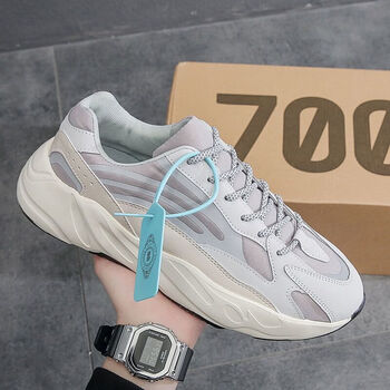 椰子鞋男2022灌篮椰子鞋700v2百搭秋季流行反光老爹鞋厚底休闲运动鞋