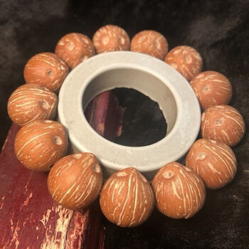 l时尚天然紫金鼠三眼菩提子正圆光珠手串老料菩提子佛珠男女式手链