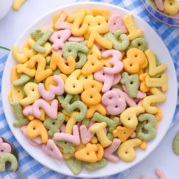 健元堂 高钙饼干 营养动物数字饼干无蔗糖儿童宝宝小孩子健康蔬菜小吃