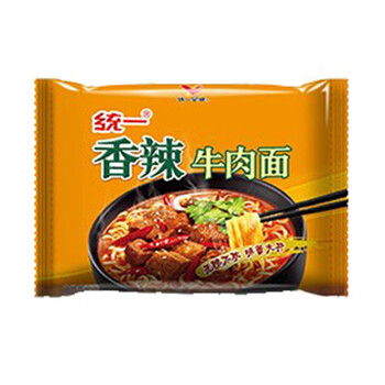 统一红烧牛肉面牛肉面103g袋香辣牛肉面泡面方便面速食面加班夜宵休闲