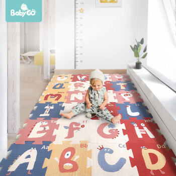 【价格走势大比拼】babygo婴幼儿童爬行垫英文字母舒适环保多功能