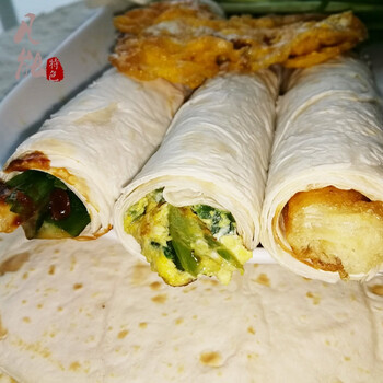 2500g圆形单饼白面饼皮纯面粉无油糖山东特产临沂煎饼10寸卷饼拤饼