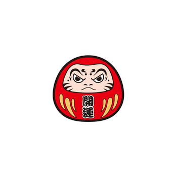 浮生汽车创意jdm达摩车贴吉祥物卡通安全驾驶装饰贴玻璃贴划痕贴达摩