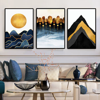 客厅装饰画新中式沙发背景墙壁画客厅装饰画简约现代挂画餐厅卧室玄关