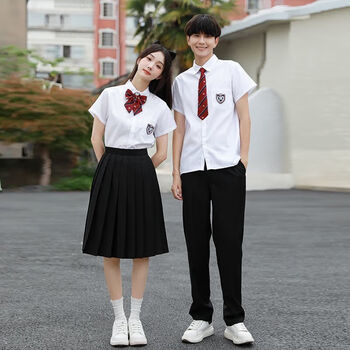 毕航校服英伦风套装高中生毕业班服夏季初中学院风学生大合唱演出服