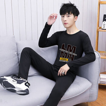 cailuokelu ck青少年秋衣秋裤套装男大童初中生高中生纯棉学生保暖