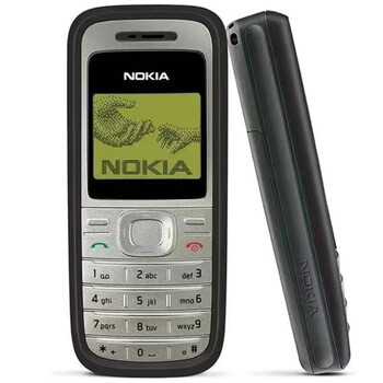 nokia/诺基亚1200经典老款怀旧按键直板无像头1208学生老人小手机