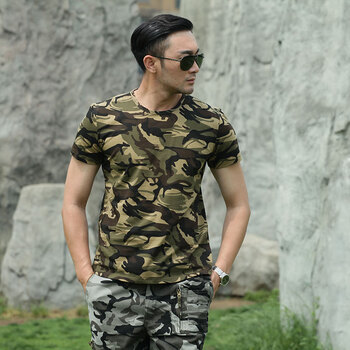shengdazi夏季迷彩短袖男水兵舞服装女演出服迷彩服战术军训作训服军