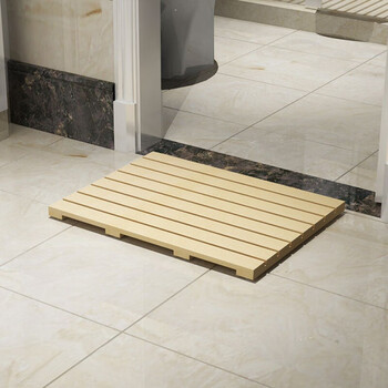 实木脚踏板浴室地垫板卫生间厨房垫脚板阳台增高架马桶垫脚凳 长100宽