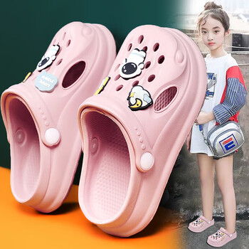 潮范美杜莎拉ata女童拖鞋夏款新款儿童防水防滑外穿洞洞鞋女孩软底