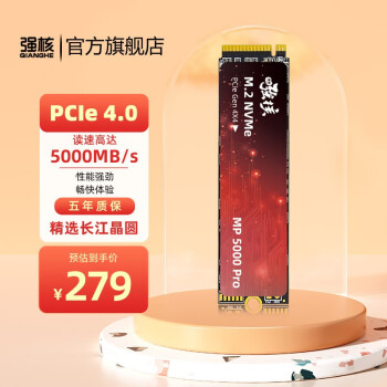 强核（qianghe）SSD固态硬盘 PCIE台式笔记本电脑M.2接口TLC颗粒(NVMe协议)硬盘 1TB（PCIE 4.0）国产长江存储颗粒