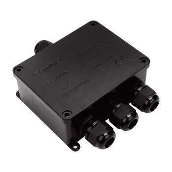 shthde 防水接线盒 水下防水盒 ip68接线盒一进三出接线盒室外密封分