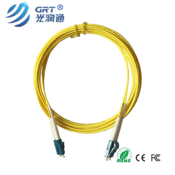 光润通（GRT） 千兆单模光纤跳线 双芯双工LC-LC-MM-3M接头 长度3M连接线