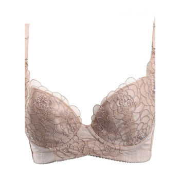 薄款收副乳文胸 中大码聚拢上托 大胸显小调整型内衣女 肤色薄杯 75c