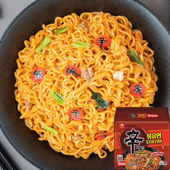 农心 辛辣火鸡面韩国进口超辣炒辛拉面拌面 辛炒火鸡面5袋