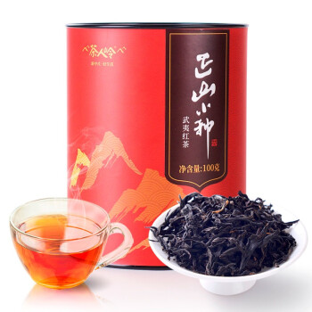 茶人岭 茶叶红茶正山小种桂圆汤香罐装100克