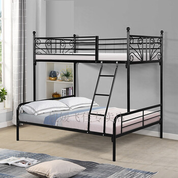 上下铺铁床经济型员工现代简约铁架床上下铺铁艺床高架床金属学生双层