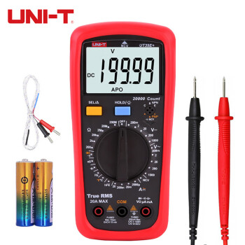 优利德（UNI-T）UT39E+ 数字万用表高精度真有效值智能防烧万能表电压表4位半