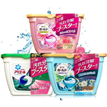 P G 日本宝洁洗衣球立体造型洗衣凝珠洗衣液啫喱17粒 3盒组合家庭装原装进口 图片价格品牌报价 京东