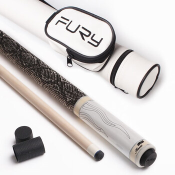 皮尔力旗舰同款fury威利台球杆大头沙罗曼蛇la黑8球杆黑八台球杆9球九球杆桌球杆la 7 白色款杆桶套装