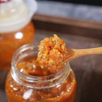 黄椒酱辣椒酱福建黄椒辣酱变态辣酱香辣下饭酱罐装350克 黄椒酱350g*3