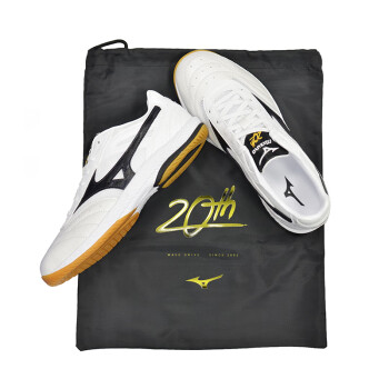 美津浓（MIZUNO）20周年限量版专业乒乓球鞋防滑透气81GA220109室内减震运动比赛鞋 40