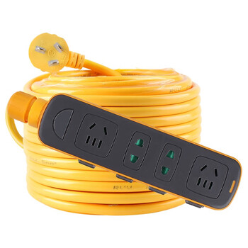 拉不脱地拖插座工程用拖线板超长30米插线板地拖带锁插座拉不脱插排