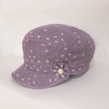 固质服饰配件老人帽子女夏款春夏老年人女士帽子女中老年夏季女夏季贝雷帽妈妈帽薄款布帽奶奶珍珠花心小白块深紫色 图片价格品牌报价 京东