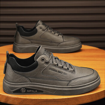 红蜻蜓纯黑色男鞋冬季运动休闲板鞋防滑厨房上班工作厨师皮鞋专用劳保