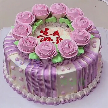 老式裱花生日蛋糕水果植物奶油复古怀旧8090儿时记忆全国北京上海广州