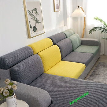 沙发套七字型家用沙发套布艺海绵坐垫套罩弹力简约现代全包坐垫罩子