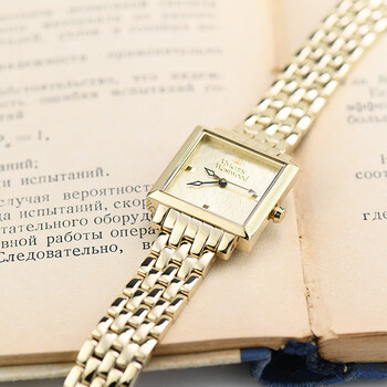 薇薇安·威斯特伍德（Vivienne Westwood）西太后方形皮带手表简约时尚小众石英女表生日情人节礼物送女友 【薇薇安品牌】金色小方表