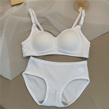 内衣女学生胸衣无钢圈背心文胸少女初中高中大学生套装3/4罩杯8岁胸罩