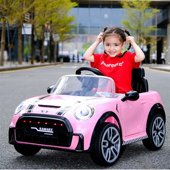 萨玛特儿童电动四轮汽车宝宝摇摆可坐人遥控车男女小孩童车玩具车大