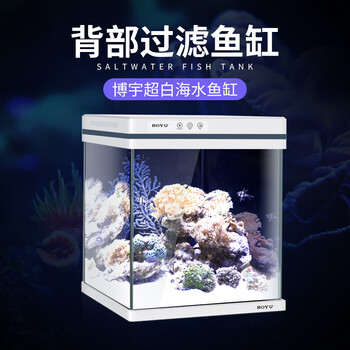 博宇智能海水鱼缸侧滤带wifi 养海鱼带蛋白分离器水族箱桌面玻璃方形海鱼珊瑚小丑鱼带柜淡海水两用带wifi海水 缸长31宽40高37mez 36 图片价格品牌报价 京东