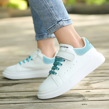 鸿星尔克安踏女童小白鞋麦昆儿童鞋春秋季新款运动鞋女孩白色轻便