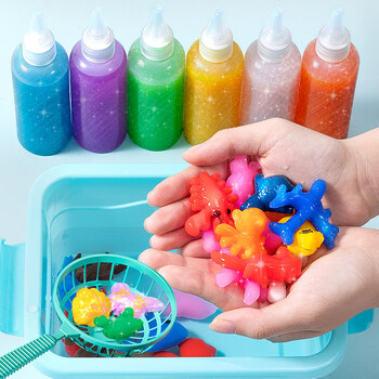 乐哲魔幻珠光神奇水精灵水宝宝假水儿童玩具3-6岁男女孩diy手工制作