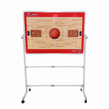 热奥大号支架式磁性篮球战术板训练可写可擦讲解板裁判教练用品红色