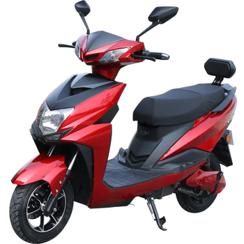 电瓶车成人踏板老年三轮电动摩托车街车助力车祖玛街机车 酒红色分黑