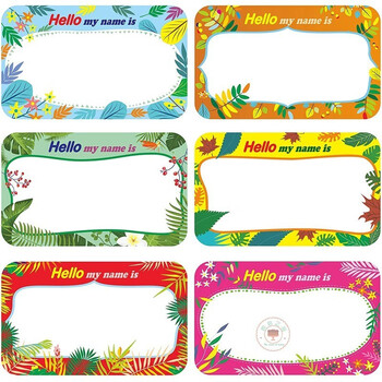 捷优印300贴卷儿童卡通姓名贴不干胶自粘手写diy柜子分类学校书本标签