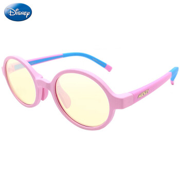 迪士尼（Disney）儿童防蓝光眼镜手机电脑护目镜男女通用5-12岁 粉色