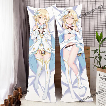 周边等身抱枕动漫二次元可莉刻晴胡桃联名靠枕学生宿舍枕头 08原神-荧