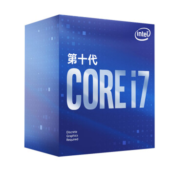 八核、十代U：Intel 英特尔 i7-10700F 盒装CPU处理器