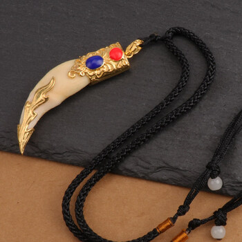 &君呈&    狼牙吊坠创新的狼精神·男士项链顽强的拼搏精神