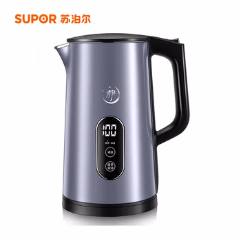 苏泊尔SW-17S63A 49db轻音煮水 壶身显温 触控五段调温 双钢防烫保温电水壶