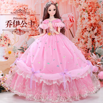 版娃娃礼盒装80厘米珍藏版乔伊公主进阶眨眼版遥控音乐礼包a5件衣服